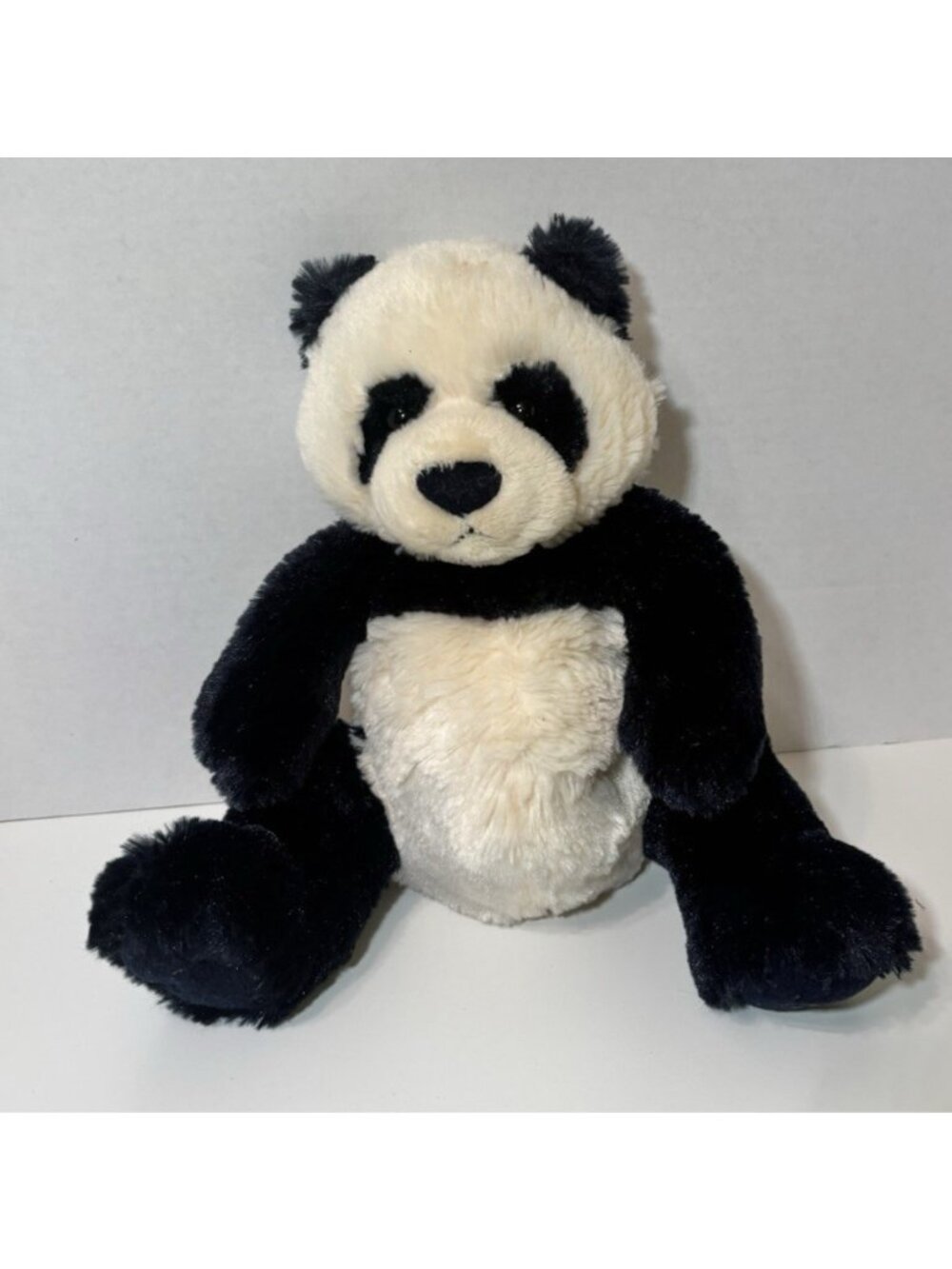 Panda Bear Plush Stuffed Animal Toy Black Cream 11" Super Soft 320707 Gund Zi-Bo - Picture 1 of 6